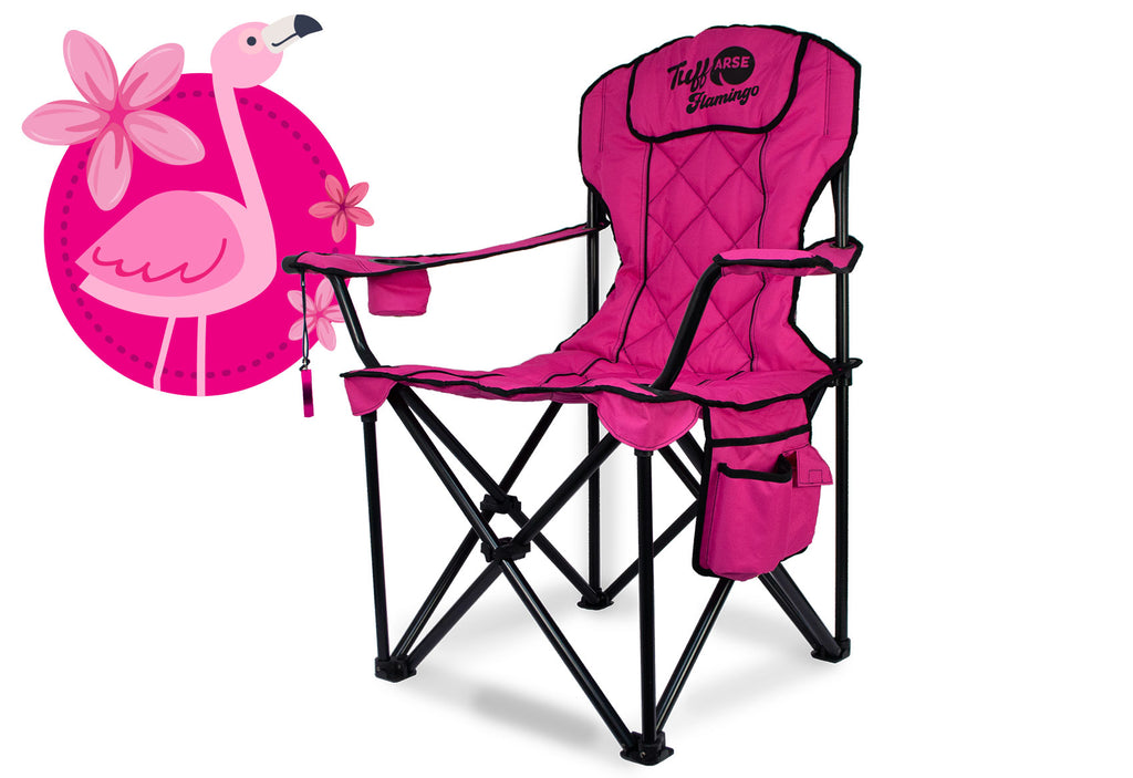 campingstuhl flamingo Flamingo Hot Pink Camp Chair w Bling – Tuff Arse Camp Chairs